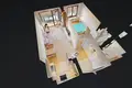 2 room apartment 46 m² in Warsaw, Poland