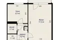 Квартира 1 комната 35 м² Минск, Беларусь