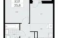 Квартира 2 комнаты 36 м² район Коммунарка, Россия