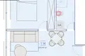2 room apartment 29 m² Garliava, Lithuania