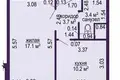 1 room apartment 37 m² Lyasny, Belarus