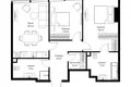2 room apartment 78 m² Moscow, Russia