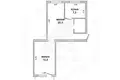 2 room apartment 51 m² Brest, Belarus