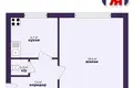 Mieszkanie 1 pokój 32 m² Czerwień, Białoruś