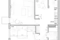 2 room apartment 48 m² Warsaw, Poland