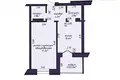 Wohnung 2 zimmer 41 m² Minsk, Belarus