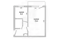 Квартира 1 комната 32 м² Брест, Беларусь