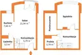 Wohnung 2 zimmer 67 m² Lodz, Polen