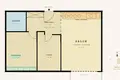 2 bedroom apartment 55 m² Warsaw, Poland