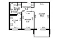 2 bedroom apartment 42 m² Minsk, Belarus