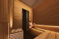 Complexe résidentiel Luxury penthouses in the new complex Bonds Avenue Residences with swimming pools, mini golf and gardens, Dubai Islands, Dubai, UAE