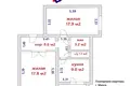 Mieszkanie 2 pokoi 61 m² Mińsk, Białoruś