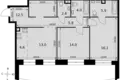 Apartamento 2 habitaciones 78 m² Moscú, Rusia