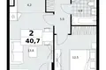 Wohnung 2 zimmer 41 m² Kommunarka, Russland