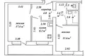 2 room apartment 49 m² Minsk, Belarus