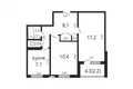 Wohnung 2 zimmer 49 m² Minsk, Belarus