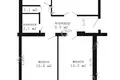 Appartement 3 chambres 69 m² Muchaviecki sielski Saviet, Bélarus