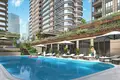 Wohnkomplex New residence with a swimming pool and green areas close to a highway, Istanbul, Turkey