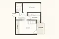 1 bedroom apartment 38 m² Warsaw, Poland