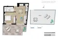 Пентхаус 1 спальня 36 м² Торревьеха, Испания