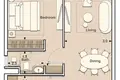 1 bedroom apartment 59 m² Dubai, United Arab Emirates