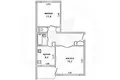 Appartement 2 chambres 49 m² Abiarouscyna, Bélarus