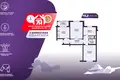 3 room apartment 75 m² Minsk, Belarus