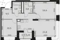 Mieszkanie 3 pokoi 65 m² Moskwa, Rosja