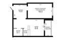 Квартира 2 комнаты 45 м² Минск, Беларусь