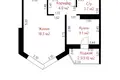1 room apartment 38 m² Barawlyany, Belarus