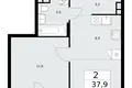 Wohnung 2 zimmer 38 m² Troizk, Russland