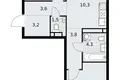 Appartement 3 chambres 60 m² Vnoukovo, Russie