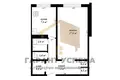 Appartement 1 chambre 37 m² Muchaviecki sielski Saviet, Bélarus