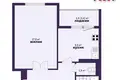 1 room apartment 45 m² Minsk, Belarus