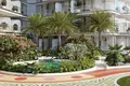 Kompleks mieszkalny New complex of furnished apartments Cove Grand with swimming pools, lounge areas and mini golf, Dubai Land Residence Complex, UAE