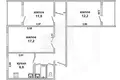 Apartamento 3 habitaciones 63 m² Muchaviecki sielski Saviet, Belarús