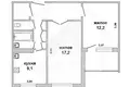 Appartement 2 chambres 54 m² Muchaviecki sielski Saviet, Bélarus
