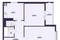Квартира 2 комнаты 61 м² Минск, Беларусь