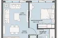 Квартира 2 комнаты 65 м² Абу-Даби, ОАЭ