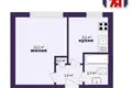 Квартира 1 комната 22 м² Вилейка, Беларусь
