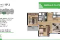 2 bedroom apartment 74 m² Mezitli, Turkey