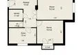 2 room apartment 49 m² Minsk, Belarus