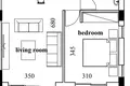 Квартира 1 спальня 64 м² Oroklini, Кипр