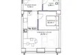 2 room apartment 51 m² Prienai, Lithuania
