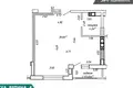 Wohnung 1 zimmer 43 m² Minsk, Belarus