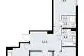 3 room apartment 72 m² Troitsk, Russia