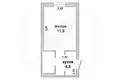 Квартира 1 комната 18 м² Брест, Беларусь