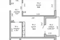 1 room apartment 48 m² Minsk, Belarus