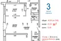 3 room apartment 91 m² Minsk, Belarus