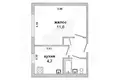 Apartamento 1 habitación 20 m² Muchaviecki sielski Saviet, Belarús